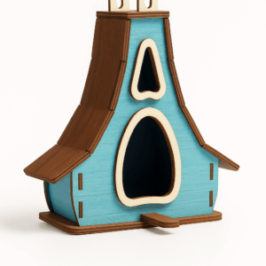 Holz-Bastelset „Vogelhaus Cartoon Style“ – Kreativ & Einzigartig