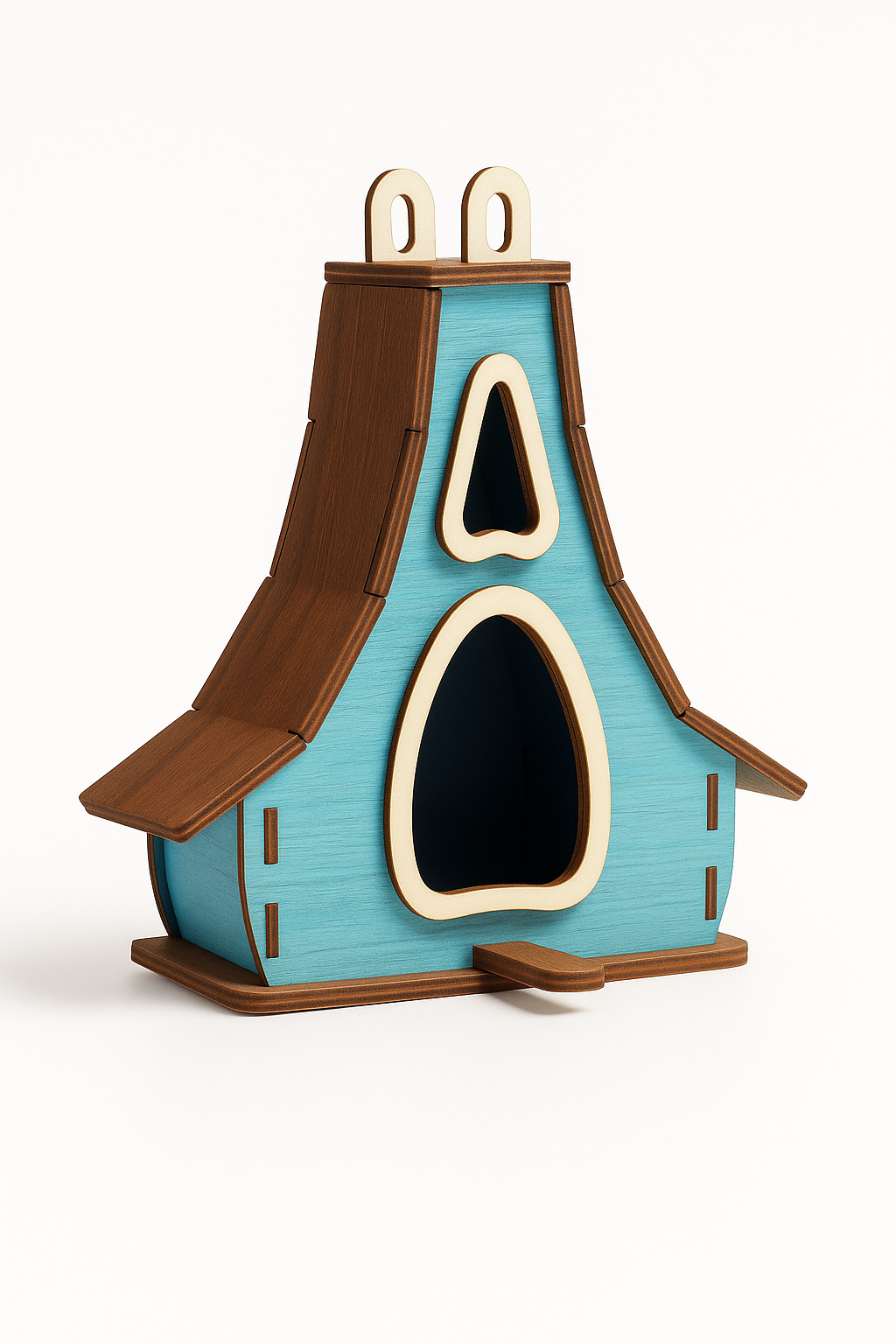 Holz-Bastelset „Vogelhaus Cartoon Style“ – Kreativ & Einzigartig