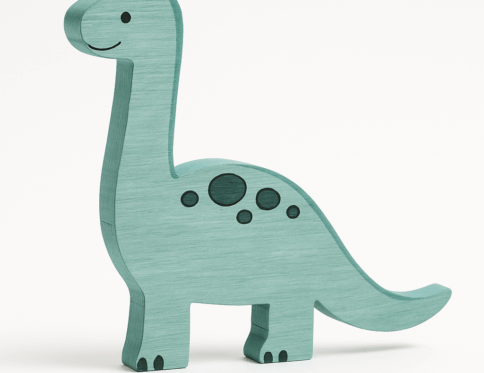 Lustige Dino-Figur zum Bemalen